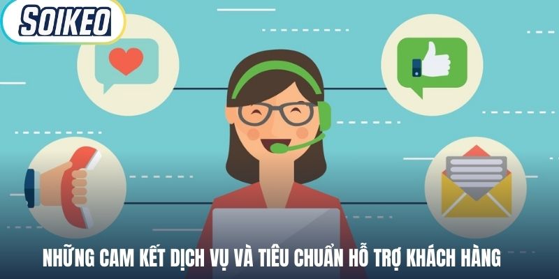 Những cam kết dịch vụ và tiêu chuẩn hỗ trợ khách hàng